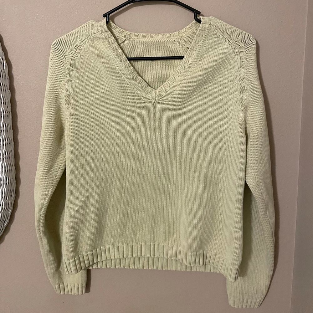 Green long sleeve top